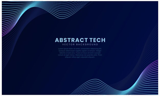 Techno Background Vector Design Template 4