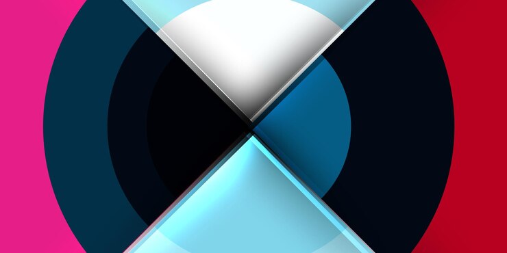 Vektor techno circles and semi circles vector illustration for wallpaper banner background card book illustration landing page