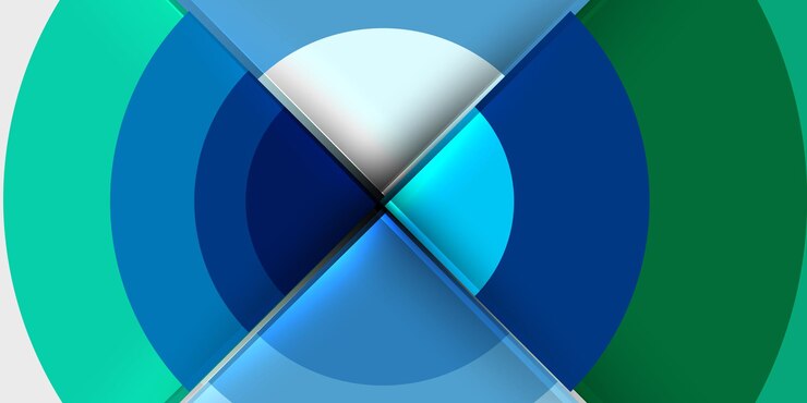 Vektor techno circles and semi circles vector illustration for wallpaper banner background card book illustration landing page