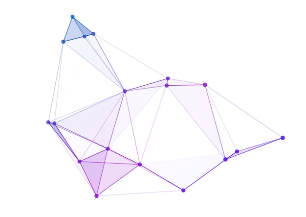 Technological background from polygons and lines