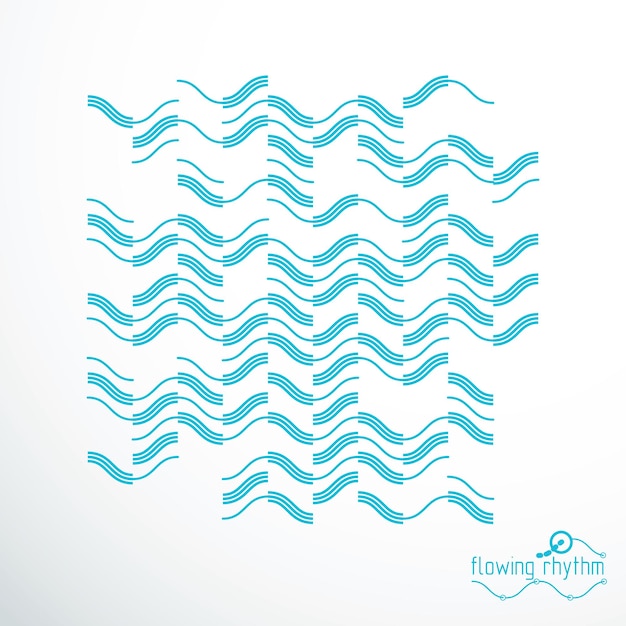 Technological vector wallpaper made with abstract lines. Modern geometric composition can be used as template and layout.