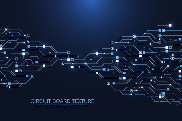 Technology abstract circuit board texture background. High-tech futuristic circuit.