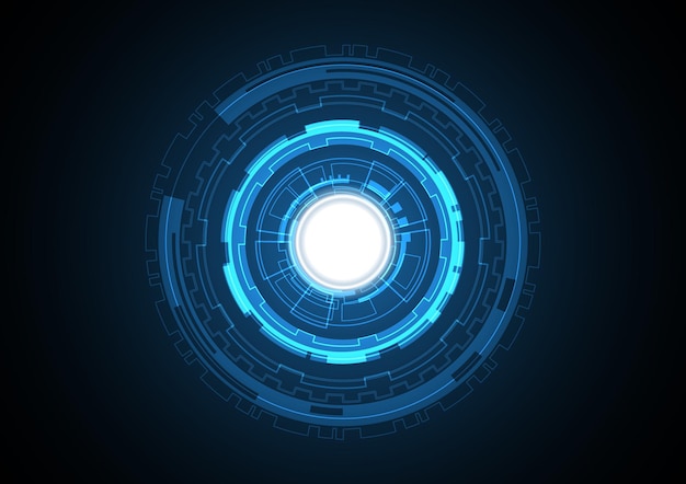 Technology abstract future circle background