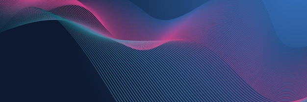 Technology abstract lines and dots connection background Connection digital data and big data concept Digital data visualization Vector illustration