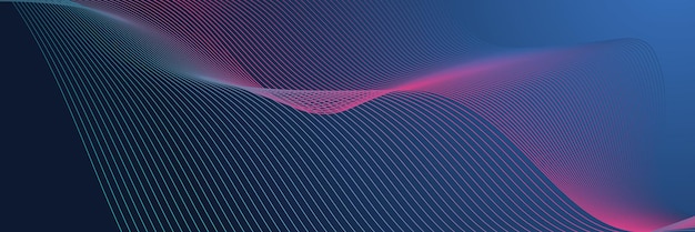 Technology abstract lines and dots connection background Connection digital data and big data concept Digital data visualization Vector illustration