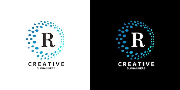 technology abstract logo design