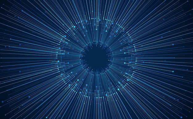 technology background big data visualization concept information artificial neural network