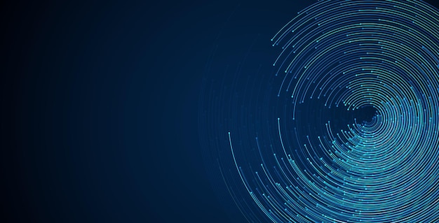 technology background big data visualization concept information artificial neural network