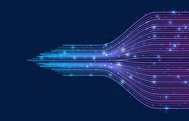 Technology background Big data visualization concept