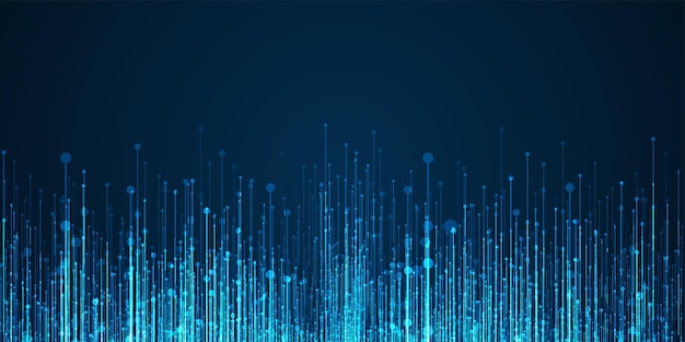 Technology background Big data visualization concept