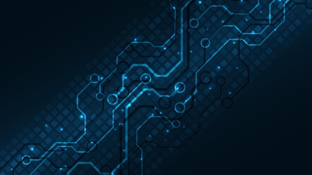 Technology background circuit board Hi-tech communication concept innovation abstract background vector illustration
