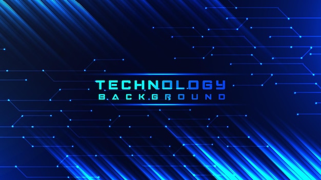 Technology background design with text effect