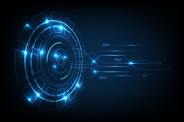 Technology background Hi-tech communication concept innovation abstract background vector illustrat