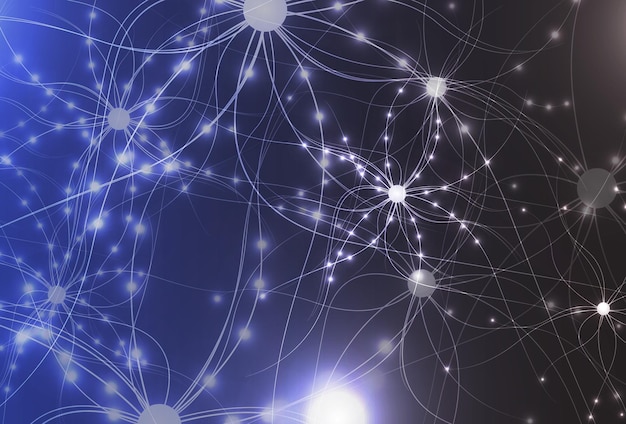 Technology background science and connecting technology