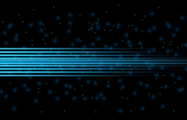 Technology blue laser beam The lighting effect floodlight directional effect motion and speed