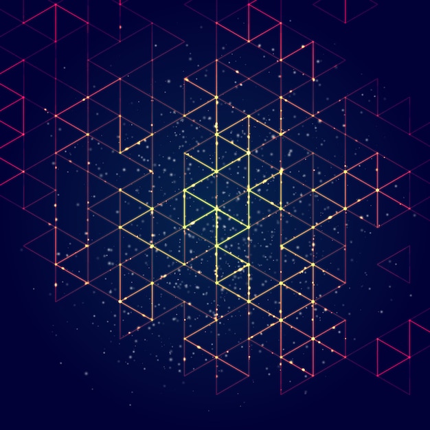Technology concept abstract polygonal background. 