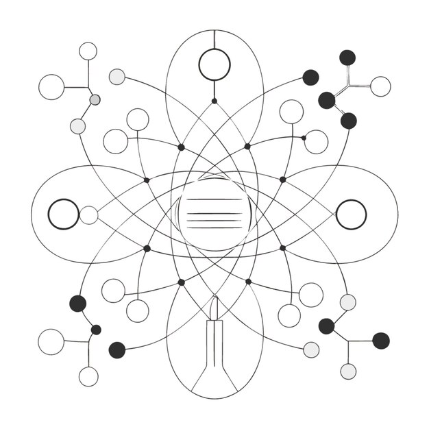 technology concept vector illustration featuring bio informatics design flat style elements