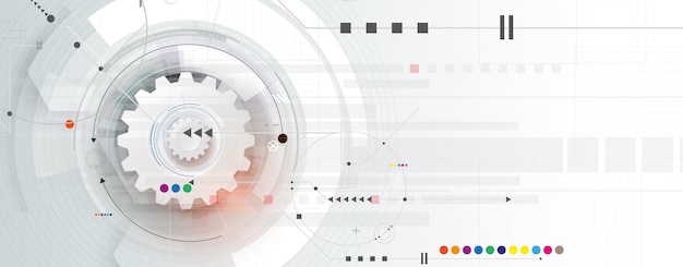 technology data background idea of global business solution