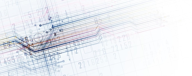 technology data background idea of global business solution