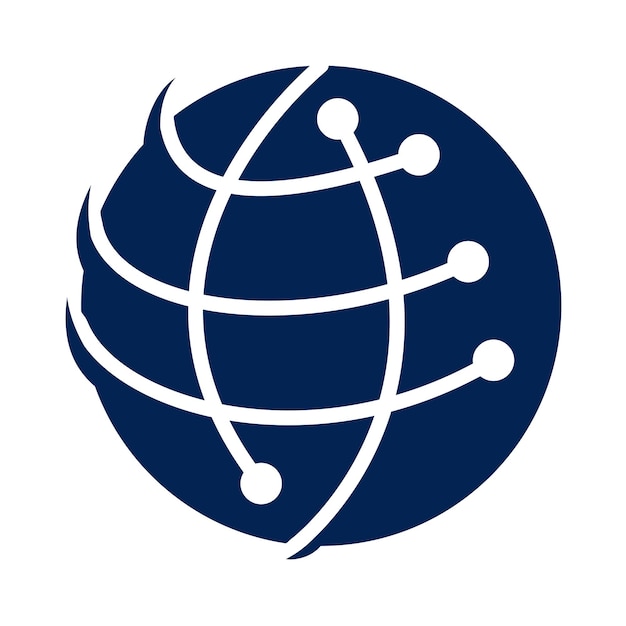 Technology global logo template Icon Illustration Brand Identity