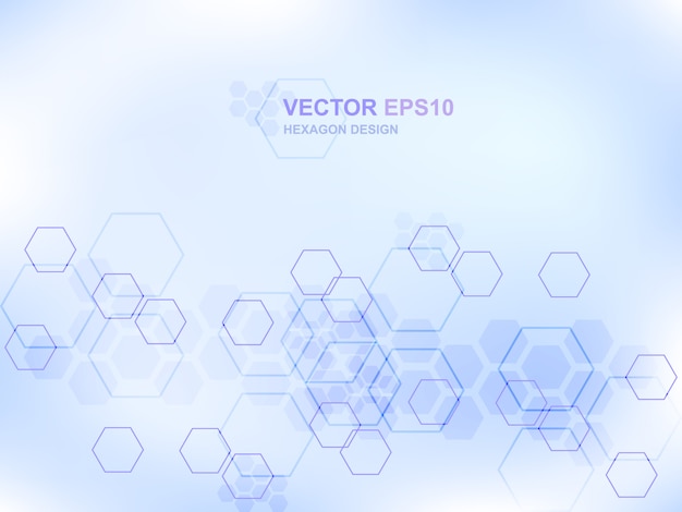 technology hexagon medical concept background