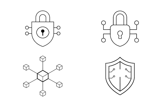 Technology Icon Set Vector Art And Illustration