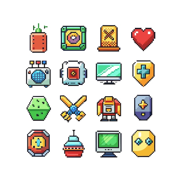 technology icon set vector illustration for documents websites and mobile applications