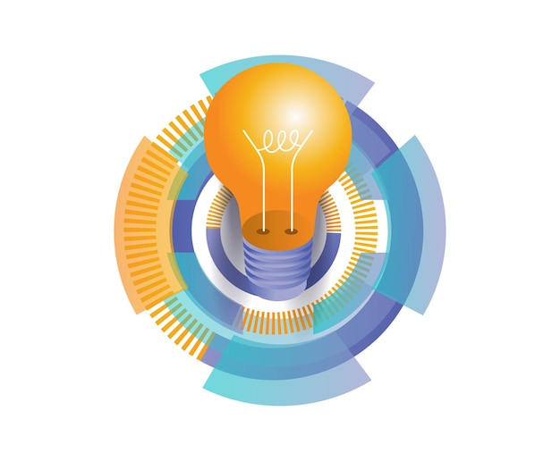 technology idea digital button