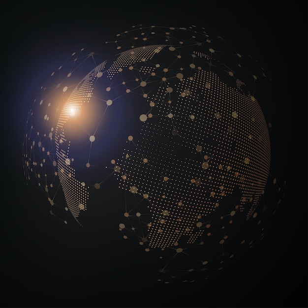 Technology image of globe