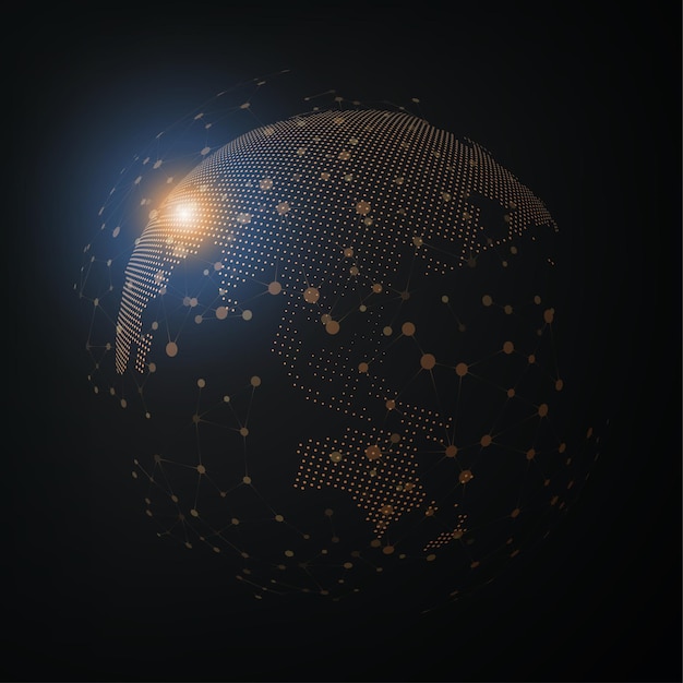 Technology image of globe