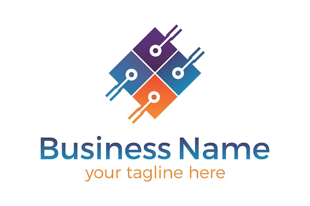 Technology logo concept Vector design