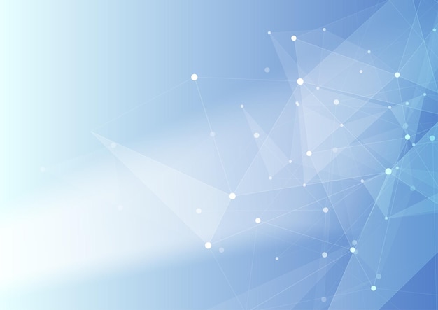 Technology low poly connection abstract background