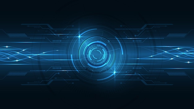 Teknikbakgrund Högteknologiskt kommunikationskoncept innovation abstrakt bakgrund vektorillustration