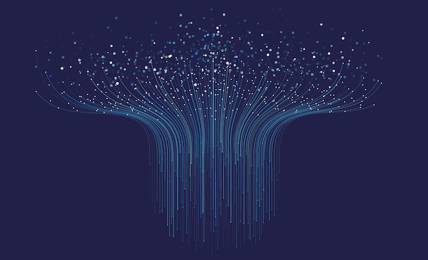 Teknisk bakgrund. Big data-visualiseringskoncept. Artificiellt neuralt nätverk för information