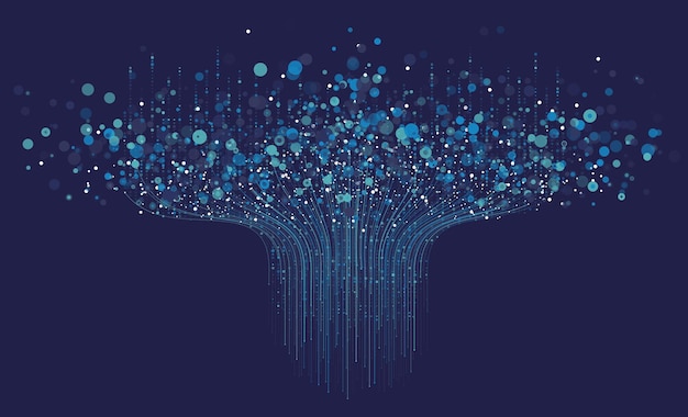 Teknisk bakgrund. Big data-visualiseringskoncept. Artificiellt neuralt nätverk för information