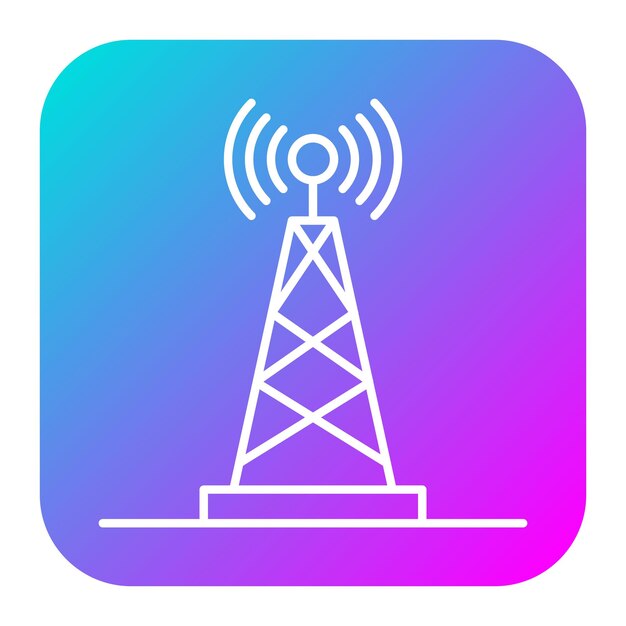 Telecommunication vector icon Can be used for Nuclear Energy iconset