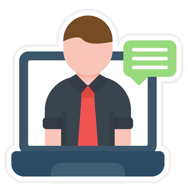 Teleconference icon vector image Can be used for Business People