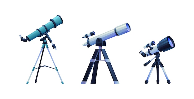 Telescope on tripod astrology research device