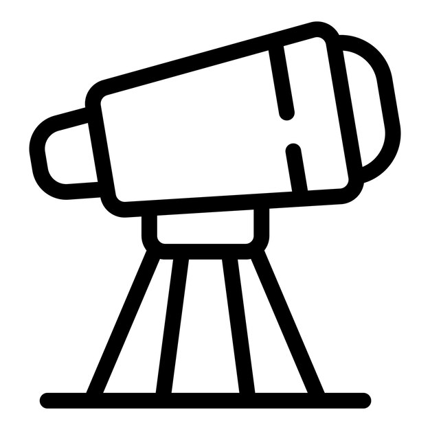Telescope standing on tripod for exploring and observing cosmos