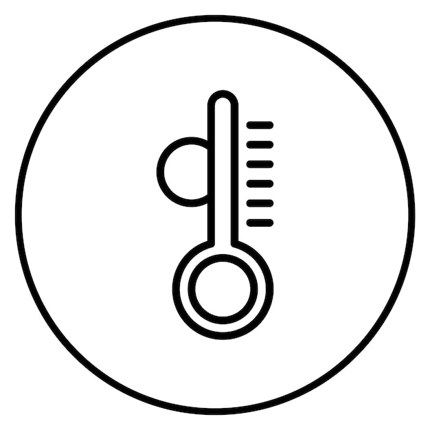 temperature icon vector image can be used for 3d printing