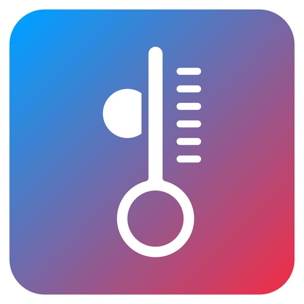 temperature icon vector image can be used for 3d printing
