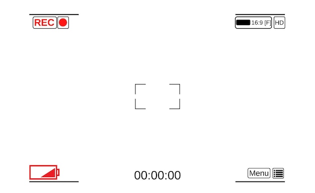 Template focusing screen of the camera