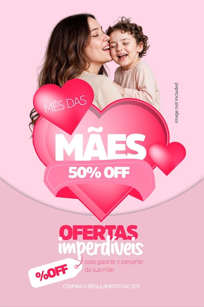 template mothers day cuteness social media layout
