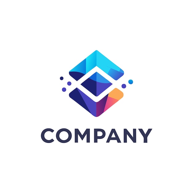 Template of tech company logo