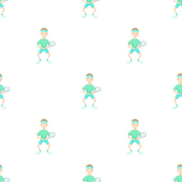 tennis player pattern seamless background texture repeat wallpaper geometric vector