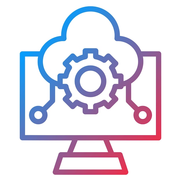 test environment icon vector image can be used for software testing