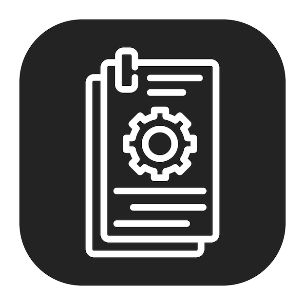 test log icon vector image can be used for software testing