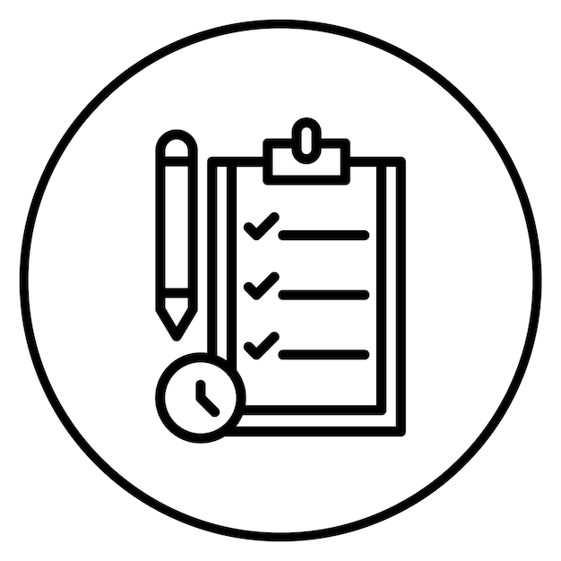 test plan icon vector image can be used for software testing