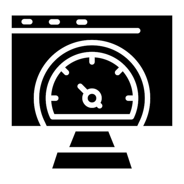 test run icon vector image can be used for software testing