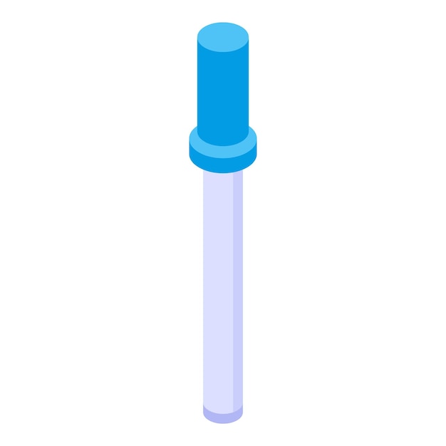 test stick icon isometric of test stick vector icon for web design isolated on white background